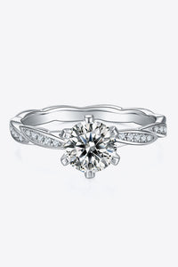 1 Carat Moissanite 925 Sterling Silver Ring