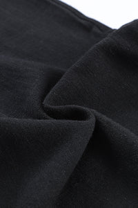 Elastic Waist Straight Leg Pants with Pockets