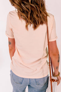 Pumpkin Graphic Round Neck T-Shirt